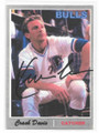 KEVIN COSTNER "CRASH DAVIS" FROM BULL DURHAM AUTOGRAPHED BASEBALL CARD #51321D