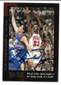 MICHAEL JORDAN CHICAGO BULLS AUTOGRAPHED BASKETBALL CARD #51821A