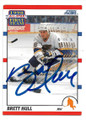 BRETT HULL ST LOUIS BLUES AUTOGRAPHED VINTAGE ALL-STAR HOCKEY CARD #81521A