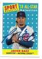 JAVIER BAEZ CHICAGO CUBS AUTOGRAPHED ALL-STAR BASEBALL CARD #92321C