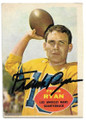 FRANK RYAN LOS ANGELES RAMS AUTOGRAPHED VINTAGE FOOTBALL CARD #101821B