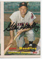 GENE WOODLING CLEVELAND INDIANS AUTOGRAPHED VINTAGE BASEBALL CARD #103021D