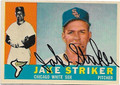 JAKE STRIKER CHICAGO WHITE SOX AUTOGRAPHED VINTAGE BASEBALL CARD #112421D