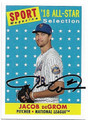 JACOB deGROM NEW YORK METS AUTOGRAPHED BASEBALL CARD #120321A