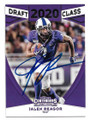 JALEN REAGOR TEXAS CHRISTIAN UNIVERSITY AUTOGRAPHED ROOKIE FOOTBALL CARD #12322C