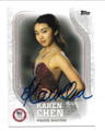 KAREN CHEN U.S. OLYMPIC TEAM AUTOGRAPHED OLYMPICS CARD #30322D