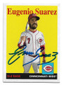 EUGENIO SUAREZ CINCINNATI REDS AUTOGRAPHED BASEBALL CARD #51622D