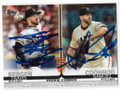 TRAVIS BERGEN & SAMUEL COONROD SAN FRANCISCO GIANTS DOUBLE AUTOGRAPHED ROOKIE BASEBALL CARD #10623A