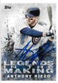 ANTHONY RIZZO CHICAGO CUBS AUTOGRAPHED BASEBALL CARD #22323B