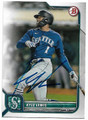 KYLE LEWIS SEATTLE MARINERS AUTOGRAPHED BASEBALL CARD #42023A