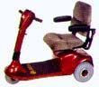 3-Wheel Scooter-Companion II Vermillion Red
