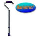 Bariatric H/D Offset Cane Alum Adjusts from 27-3/4 -36-3/4