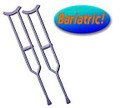 Crutches  Steel  H/D Bariatric Tall Adult  (Pair)