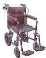 Transport Wheelchair 17  With Loop Brakes Aluminum