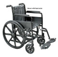 Wheelchair Economy Fixed Arms 16  with Swing-Away Footrests