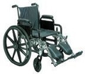 Wheelchair Ltwt. Deluxe K-3 w/Rem Full Arms 18