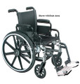 Wheelchair Ltwt Deluxe K-4 w/Flip-Back Rem Desk Arms 12