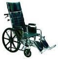Wheelchair Full Reclining 16  w/Rem &  Adj Ht Full Arms