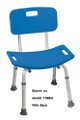 Safety Bath Bench With Back Color: Blue  Assembled