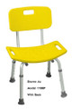 Safety Bath Bench With Back Color: Yellow  Assembled