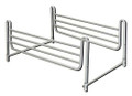 Full Length Home Bed Rails (pr) Powder-Coated Steel Adj.