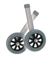 Walker Wheels 5  Fixed With Rear Glide Caps (pair)