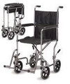 Wheelchair Transport / Companion 19  Wide  Chrome