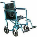 Wheelchair Transport Lightweight Blue 17