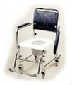 Wheelchair - Transport With Commode Opening Drop-Arm