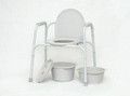Commode - 3 In 1 Deluxe Steel Powder Coated (Deep Seat)