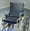 Solid Back Insert Wheelchair Cushion 18x16x1-1/4  w/Straps
