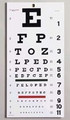 Snellen Eye Chart- 22 L x 11 W