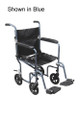 Transport Chair Dlx  17   Red Fly-Weight Alum w/Rem Wheels