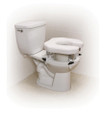 Raised Toilet Seat w/4 Locking Brackets  Open  Padded