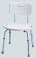 Bath & Shower Seat w/Back Adjustable  Carex