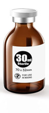 30ML Sterile Empty Glass Vials (AMBER COLOR)