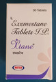 Exemestane (anti-Estrogen) Pharma Grade by NATCO Pharma (30 tablets/ 25mgs each)
