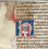 M6465 Bishop in an historiated initial, a cutting from Guido de Baysio, Rosarium Decretorum, decorated manuscript on vellum, Italy, Bologna, c. 1320, 

Size: 11 x 4 1/2 inches
