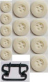 GRSP-330(BUT) Button Buckle Pack for Civilian/confederate Trousers Pattern
