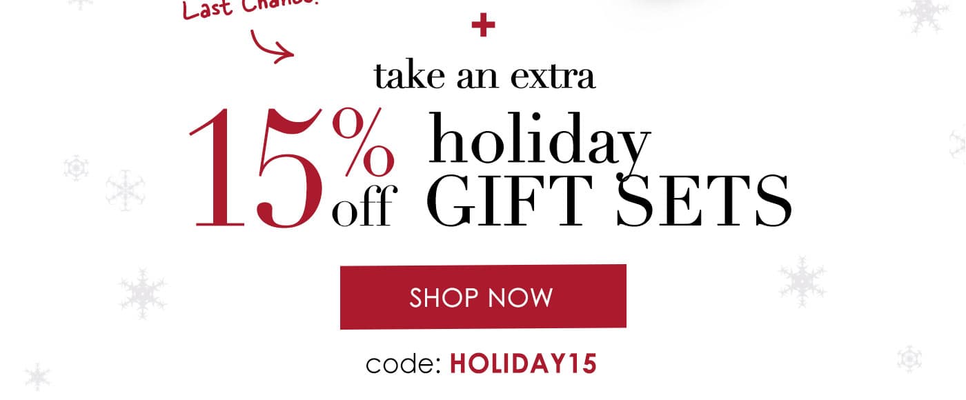 15% Off Holiday Sets!