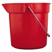 RUBBERMAID COMMERCIAL Brute® Round Buckets (640-2963-RED)