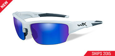 Wiley X Saint, White Frame, Polarized Blue Lens