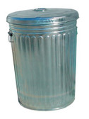 MAGNOLIA BRUSH Pre-Galvanized Trash Cans (455-20GALLON-W/LID)