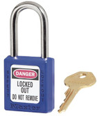 No. 410 & 411 Lightweight Xenoy Safety Lockout Padlocks (470-410BLU)