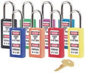 No. 410 & 411 Lightweight Xenoy Safety Lockout Padlocks (470-411RED)
