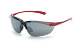 * CrossFire Sniper silver mirror lens, shiny black /crystal burgundy red frame (CF-9233)