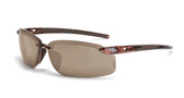 * CrossFire ES5 reader, 2.0 diopter, brown HD lens, crystal brown frame (CF-2911720)