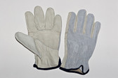 Grain cowhide driver, patch palm, keystone thumb, split back, unlined cowhide driver. (SG-4364PSB)