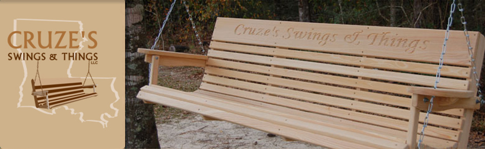 Cruze S Swings Things Handmade Cypress Porch Swings