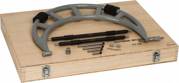 12-16/" Interchangeable Anvil Outside Micrometer